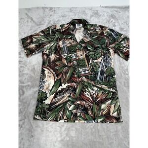 Hilo Hattie Hawaiian Shirt Mens Size Small Multicolor Hawaii Short Sleeve EUC